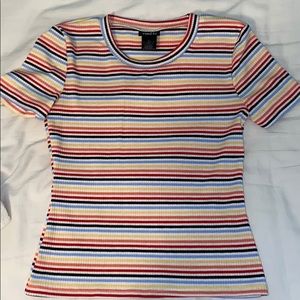 Short sleeve, striped shirt!